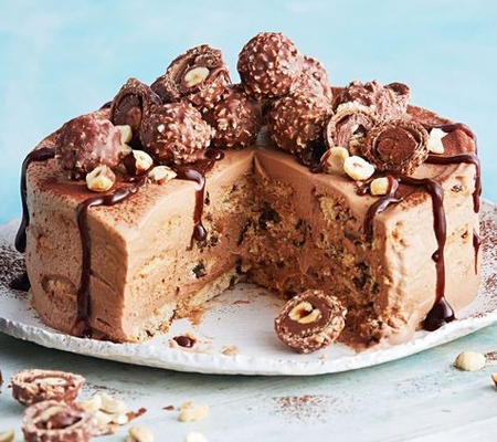 hazelnut fridge cake